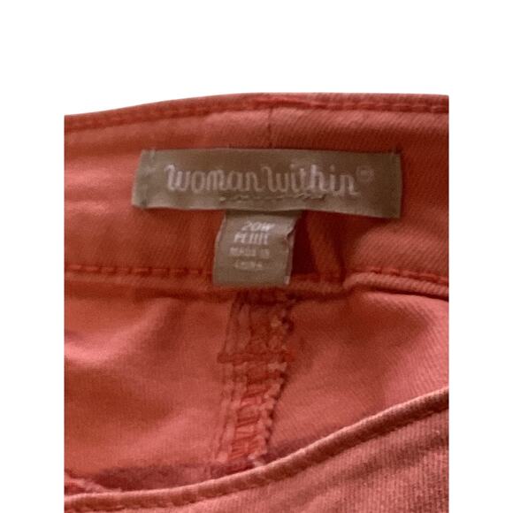 Woman Within Coral Clam Diggers, Shorts 20WP - Picture 2 of 10